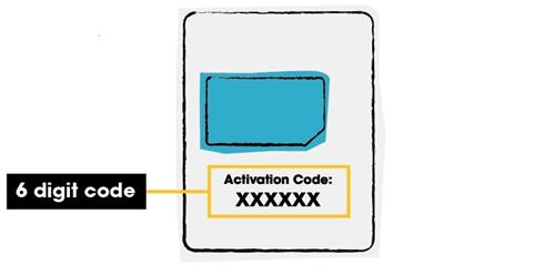 Código de activación - giffgaff