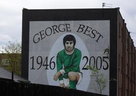 Mural de George Best en Cregagh Estate