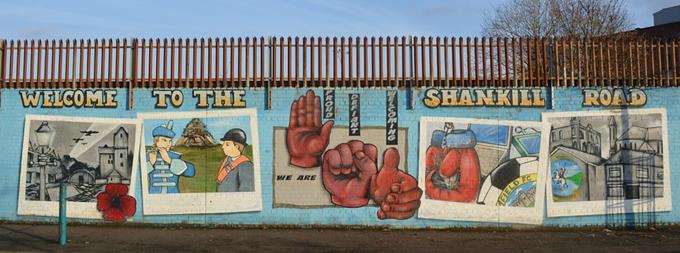 Murales en Belfast: Mural en Shankill Road