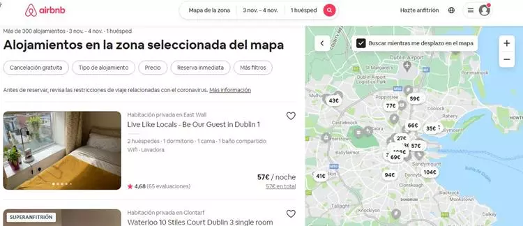 Airbnb - Mapa